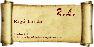 Rigó Linda névjegykártya